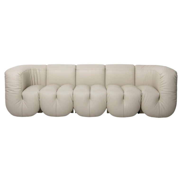 De Sede Ds-707 Sofa In Perla Touch Leather Upholstery By Philippe Malouin