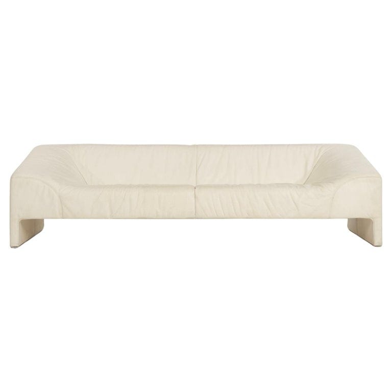 Patricia Urquiola For Moroso "malmo" White Leather Sofa