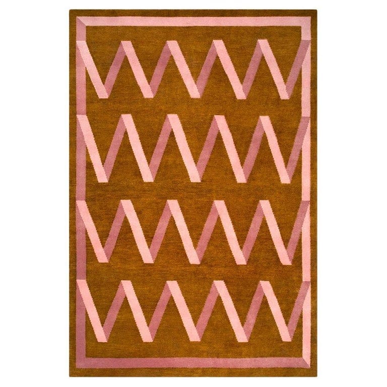 Folding Ribbon, Wool Cut Pile Rug