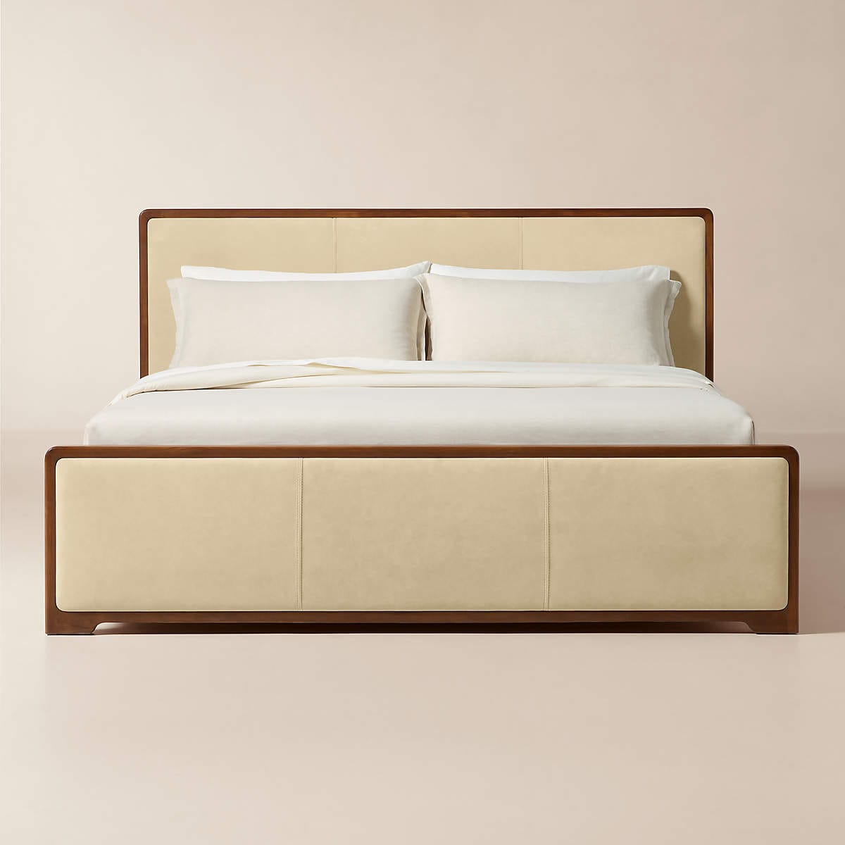 Rio Walnut And Leather King Bed