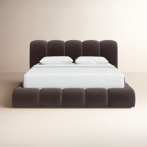 Vandalia Upholstered Scalloped Bed