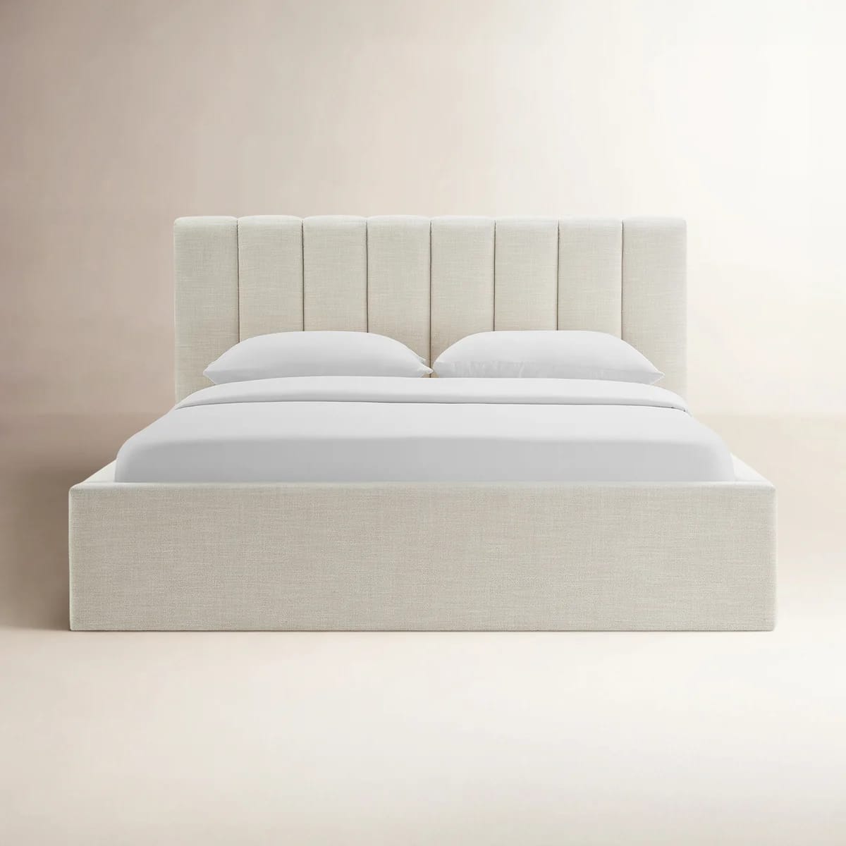 Delmar Linen Upholstered Bed