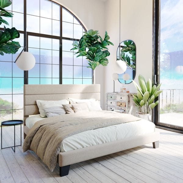 Elison Platform Bed with Fabric Upholstered Headboard and Wooden Slats
By
Latitude Run®