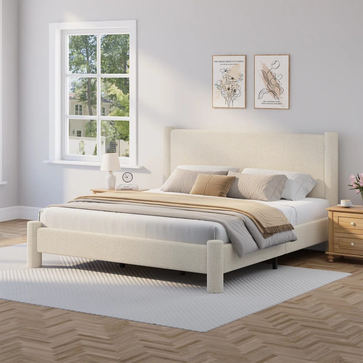 Bensu Boucle Upholstered Platform Bed with Soft Rounded Corners
By
Ebern Designs