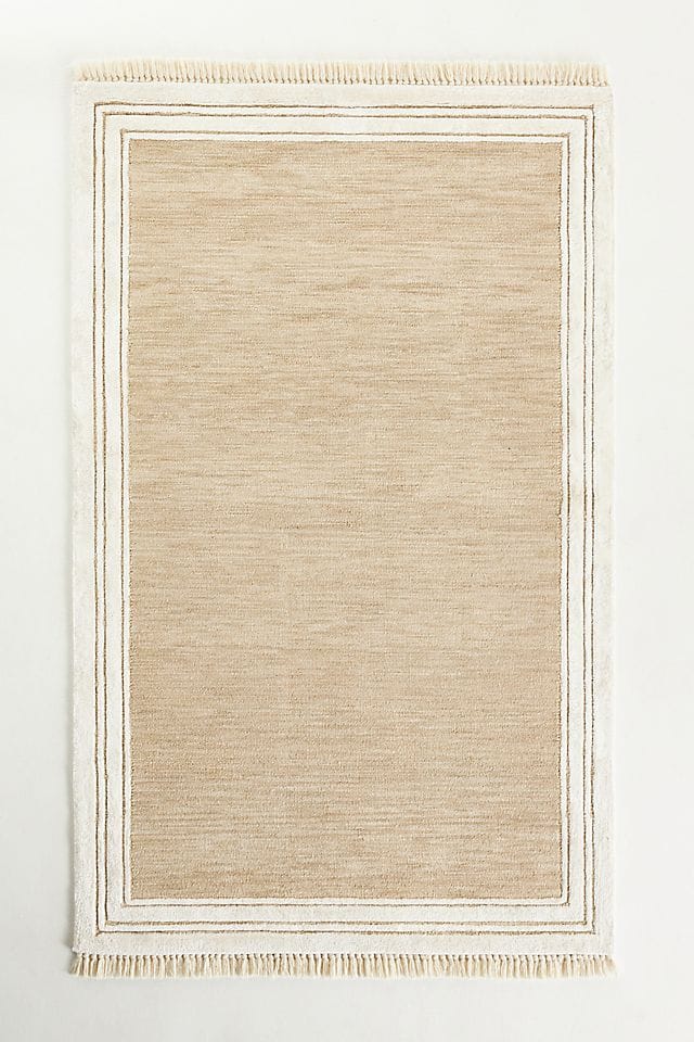 Hand Tufted Wool Blend Tassel Rug