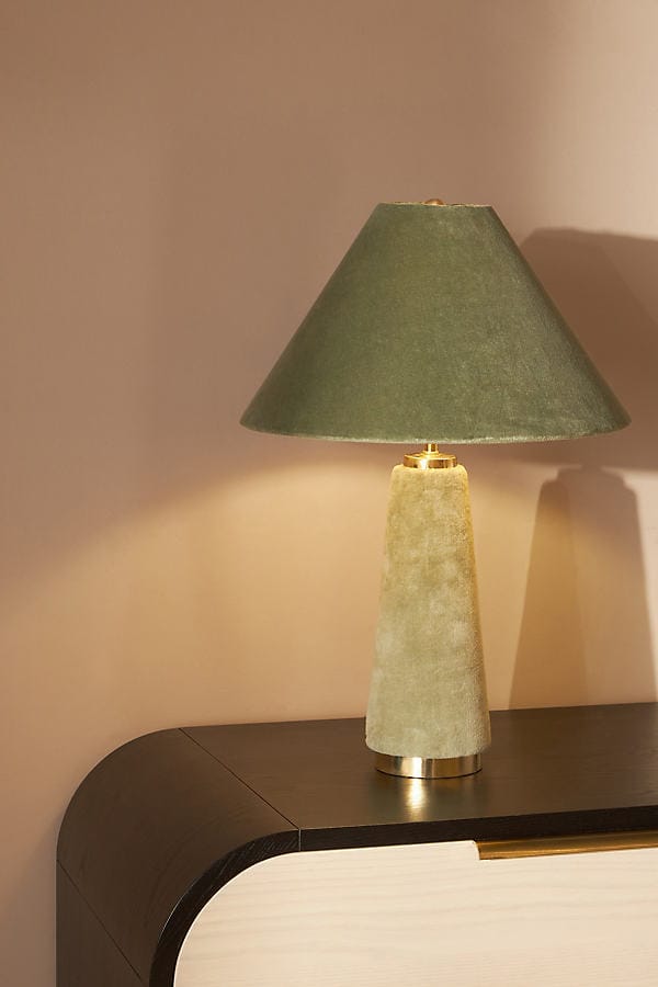 BY ANTHROPOLOGIE | Lulu Velvet Table Lamp - Default
