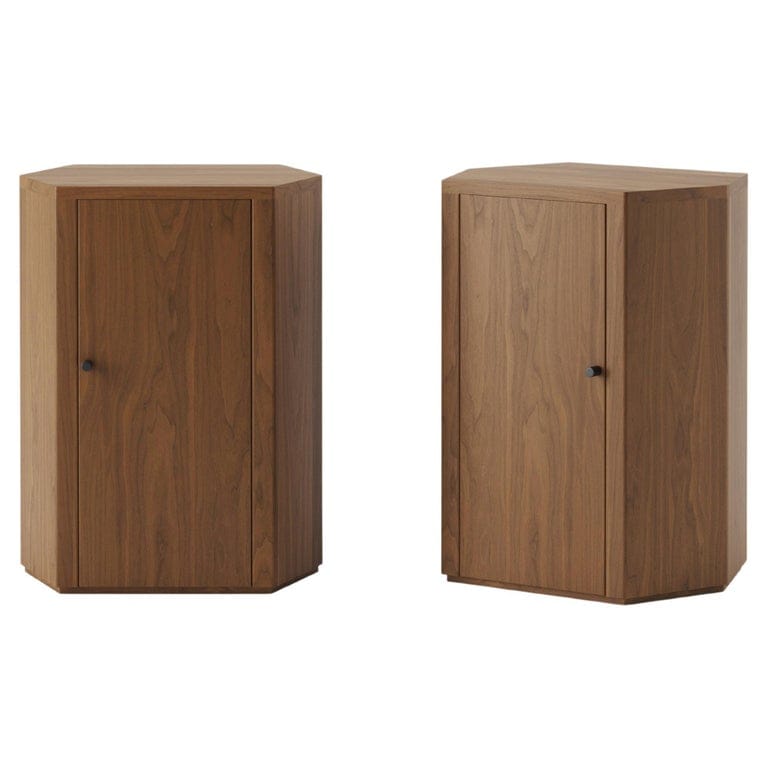 LEMON - Pair of Park Night Stands in Oiled Walnut by Yaniv Chen