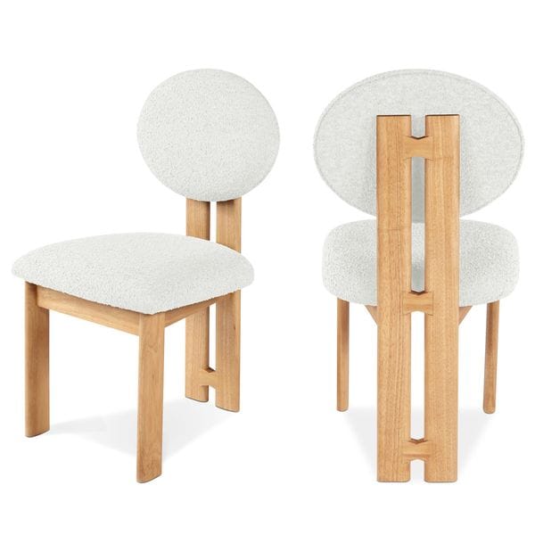 Napa Brityn Boucle Fabric Upholstered Side Chair (Set of 2)