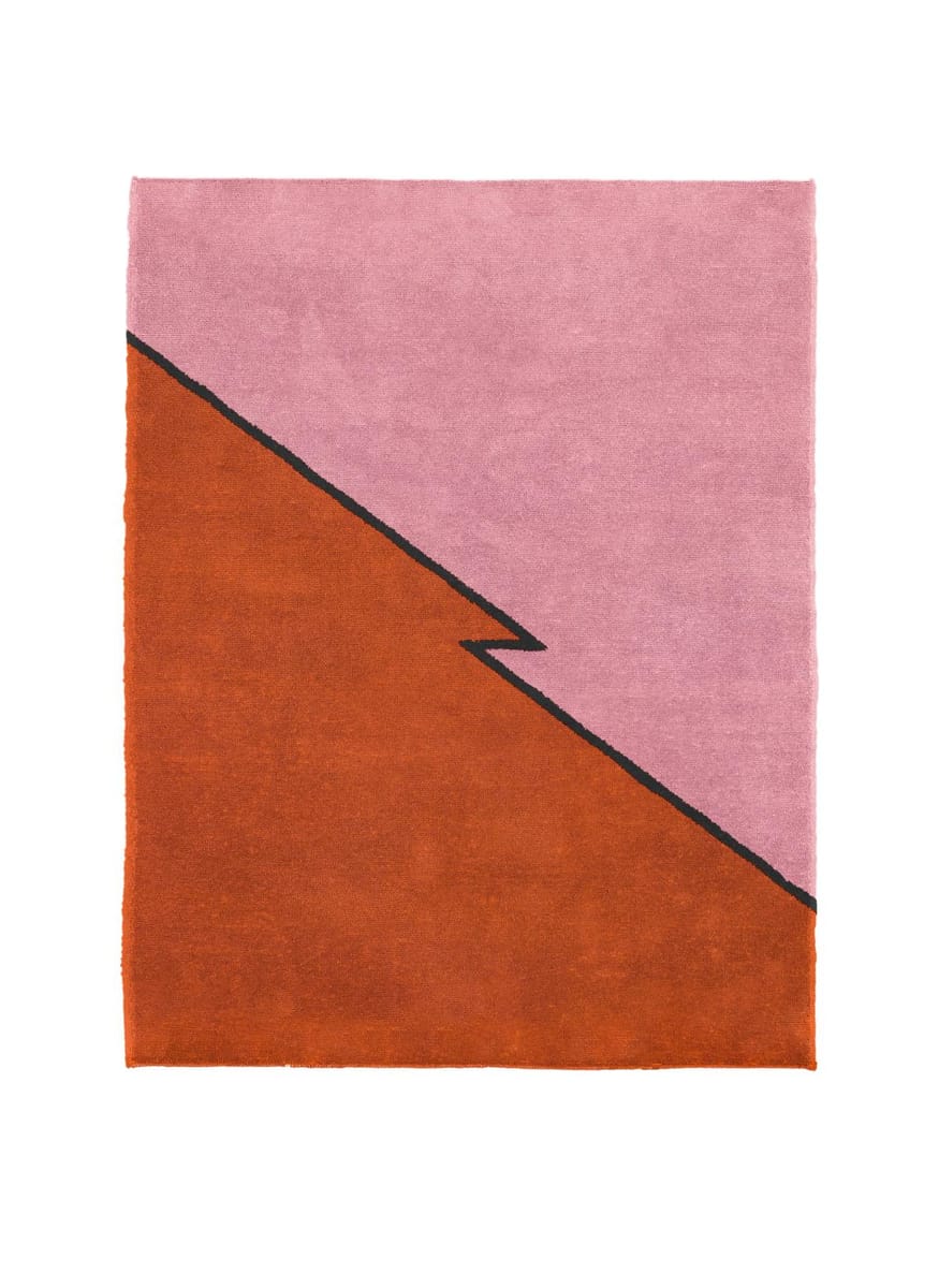 BENI RUGS - Donny - Terracotta + Rose Quartz