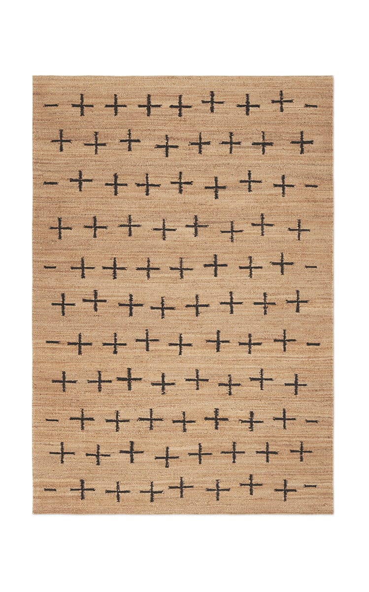 NORDIC KNOTS | 6' X 9' Jute Cross Flatweave Area Rug