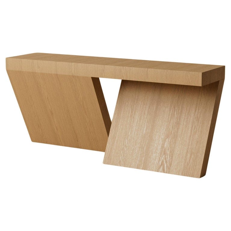 H.02 Console Tablenatural Oak By Lusano