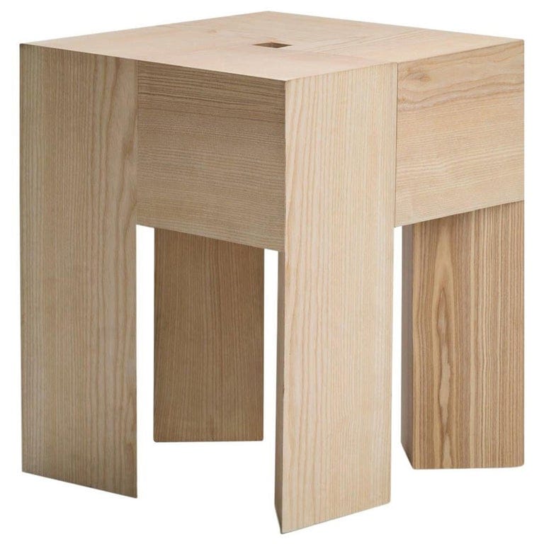 Aldo Bakker 'triangle' Wood Stool Or Side Table By Karakter