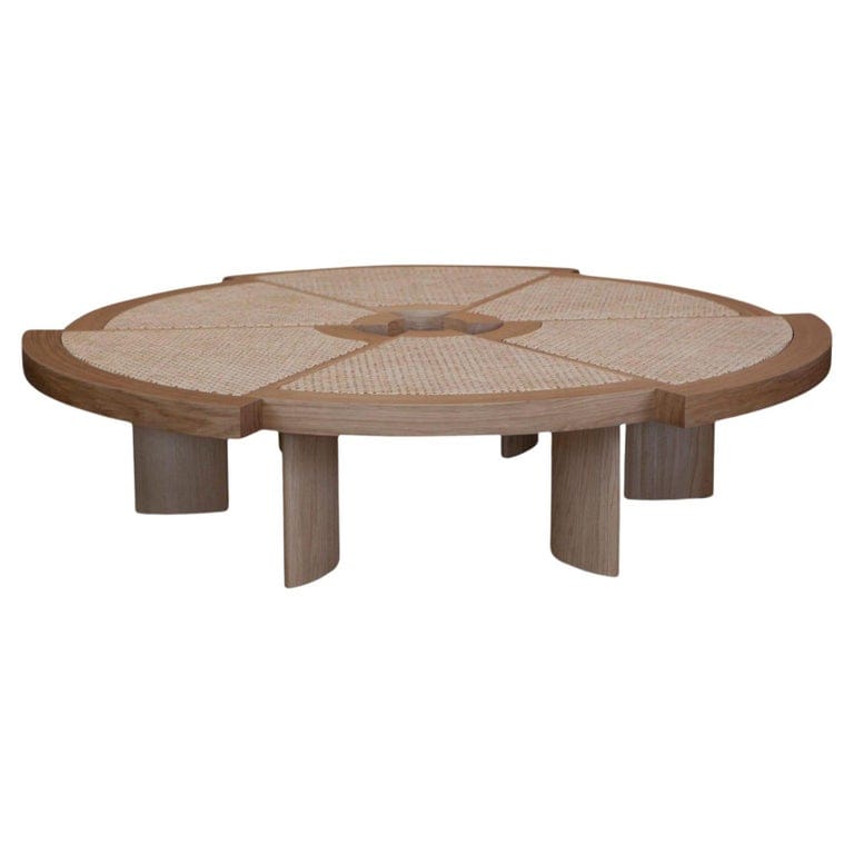 Charlotte Perriand 529 Rio Table In Viennese Straw By Cassina