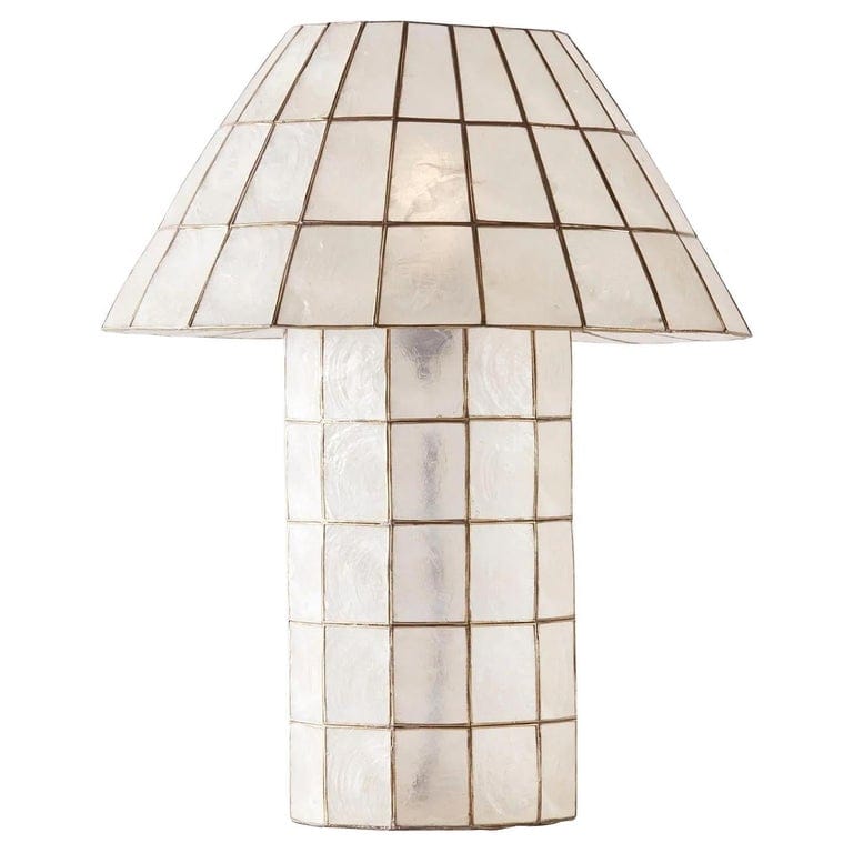 DUSTY DECO - Capiz Shell Table Lamp, Model Cornelia