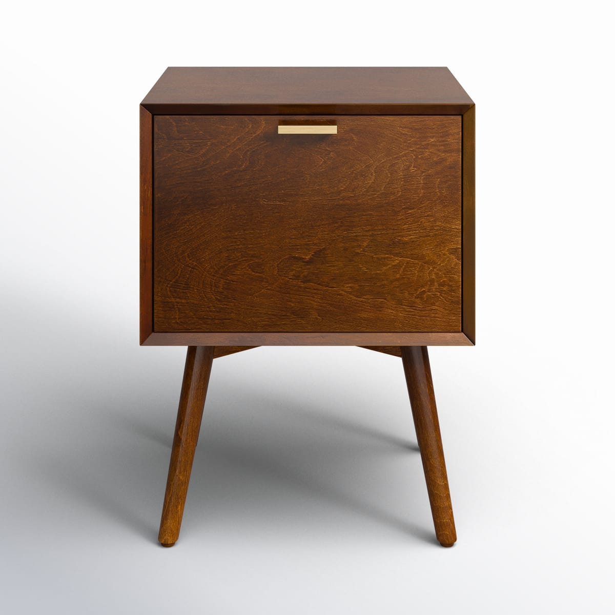 George Oliver Boneva 18" W Wood Nightstand With Charging Station & Reviews