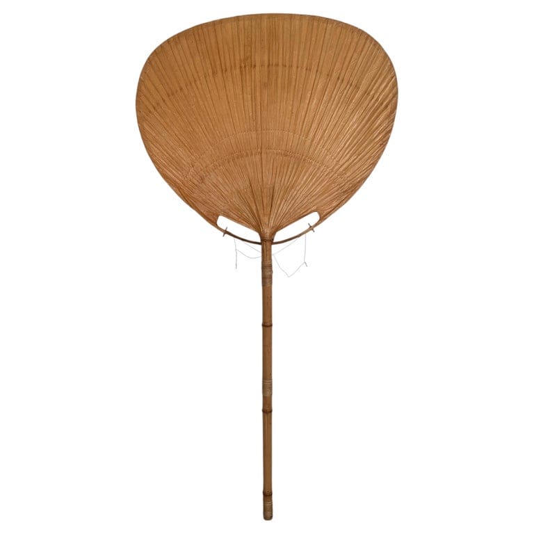 Organic Large Floor Lamp "uchiwa I" By Ingo Maurer, 1974