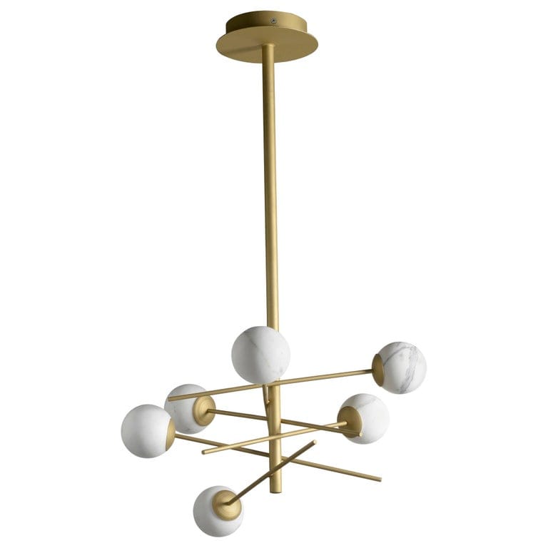 21st Century Marble Lightning Calacatta Eclissi Hanging Lamp Gallery Stock