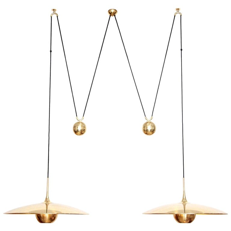 FLORIAN SCHULZ - Double Onos 55-Pendant Lamp with Side Counter Weights