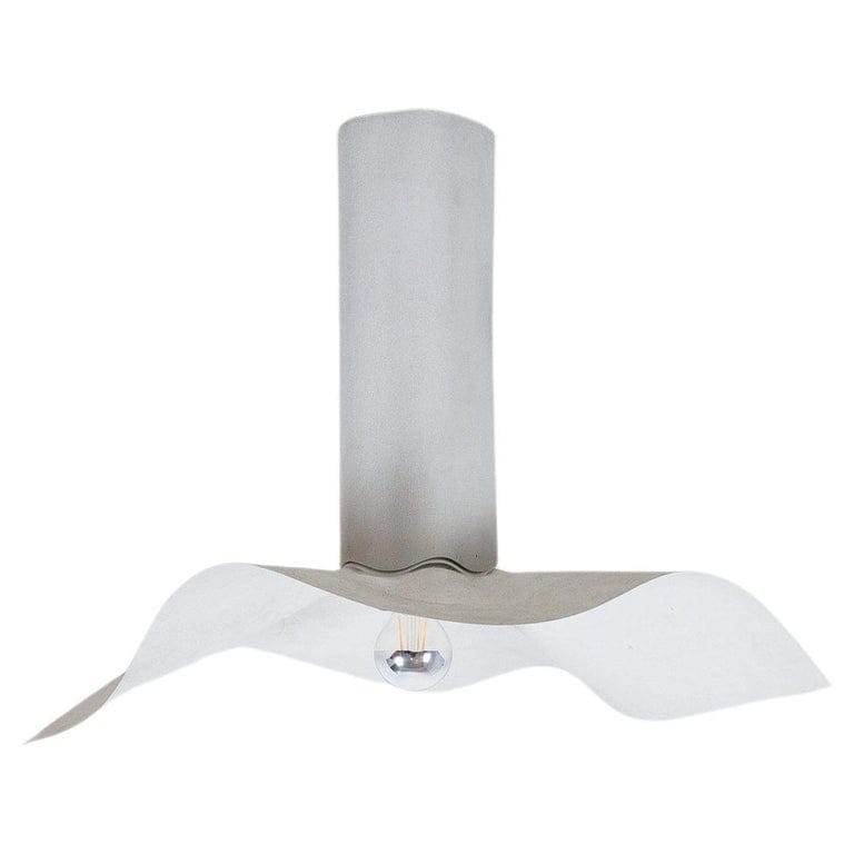 Mario Bellini Ceramic Flush Mount Lamp Area 50 By Artemide, Italy, 1976