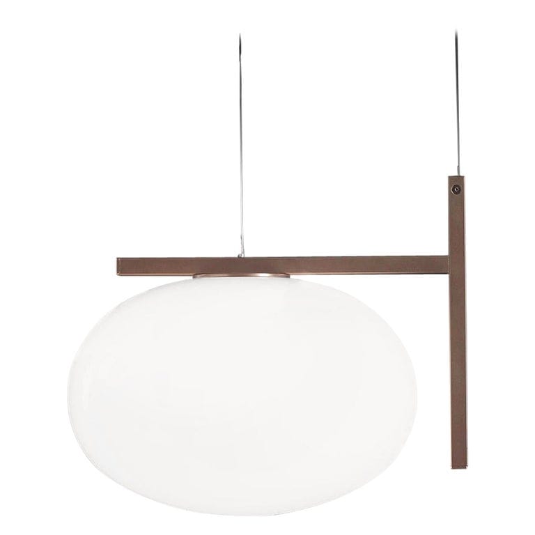 Mariana Pellegrino Soto Suspension Lamp 'alba' One Arm Bronze By Oluce