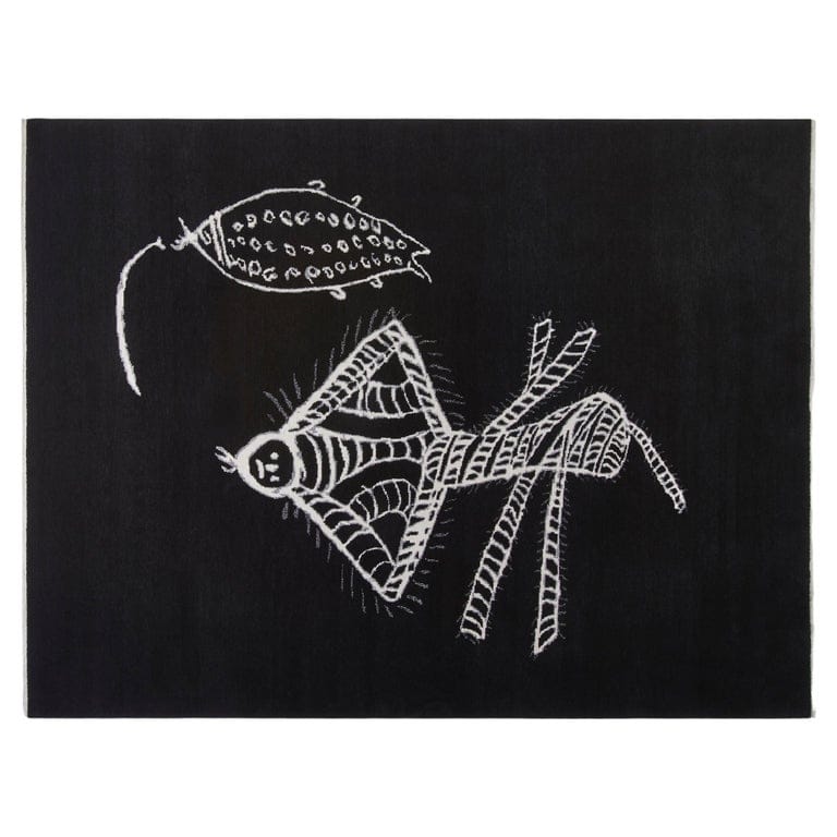 Charlotte Perriand Graffiti Rug By Cassina, Hand-Knotted Wool, Italy