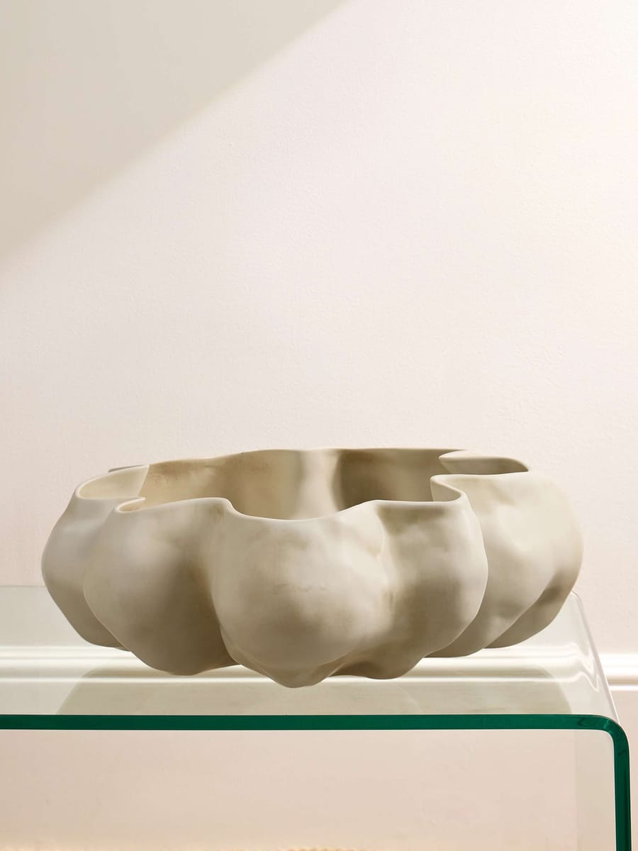 Timna Porcelain Bowl - beige - One Size