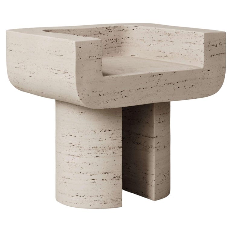 MONOLITH - M_001 Chair by Monolith Studio, Travertine