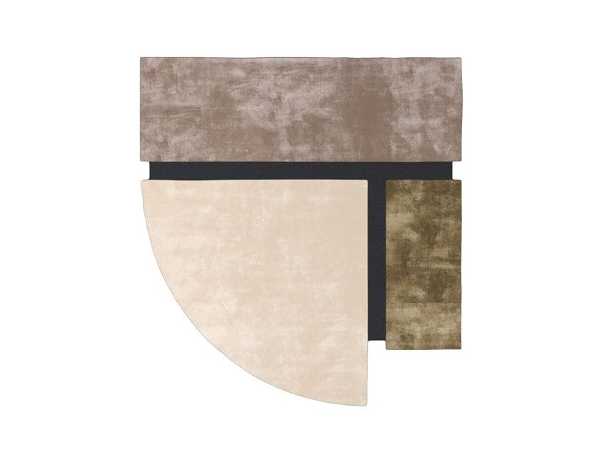 Island Fango Hand-Tufted Rug In Bamboo And Wool By Sirecom Tappeti | Design Dainelli Studio