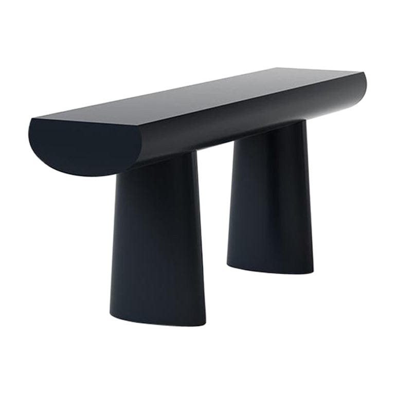 Aldo Bakker Wood Console Table, Midnight Blue Color By Karakter