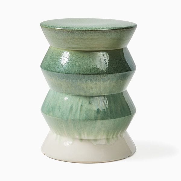Cami Indoor/Outdoor Ceramic Round Side Table (13")