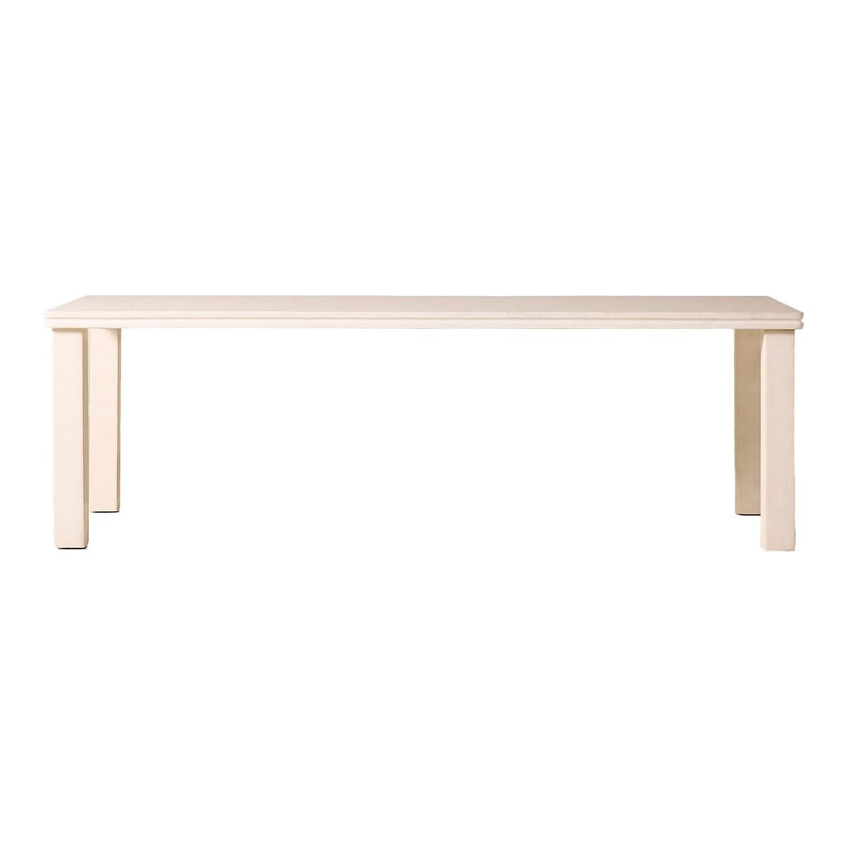 CB2 - Oakley 96" Rectangular Faux Limestone Outdoor Dining Table