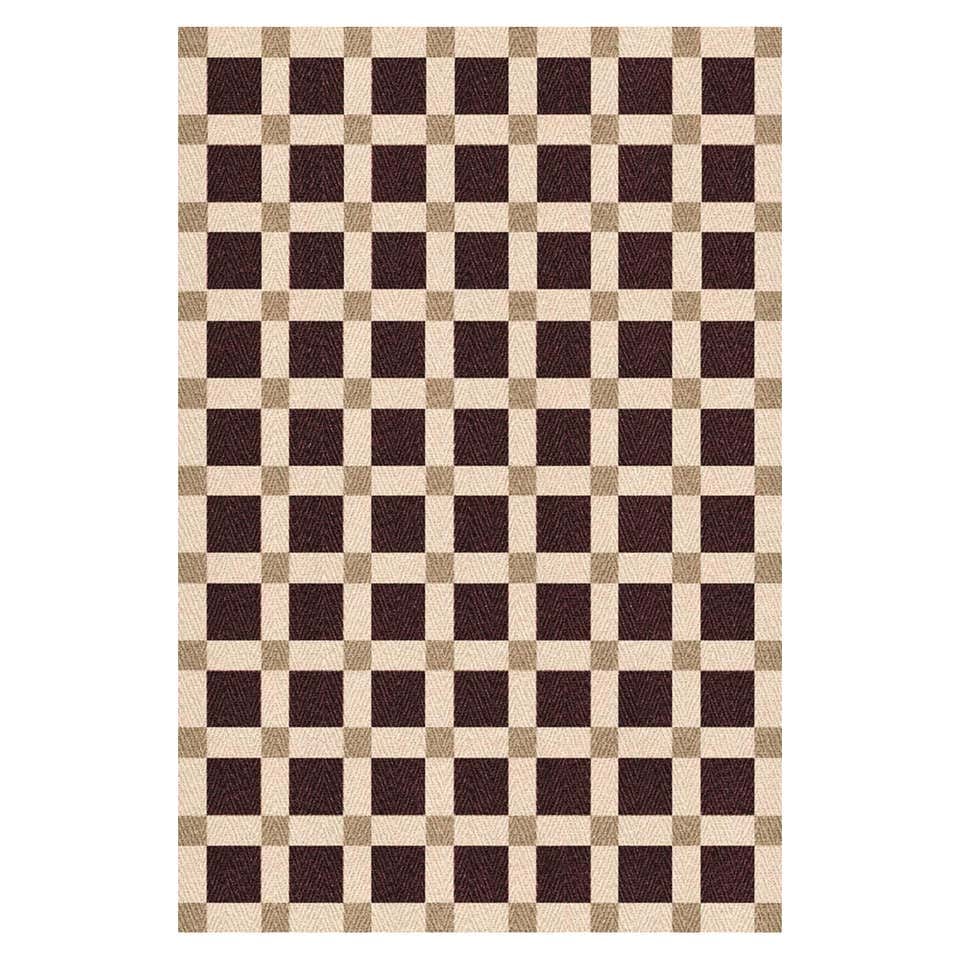 Evelina Kroon Jute Rug in Sesame by Layered, Handmade, Graphic Design