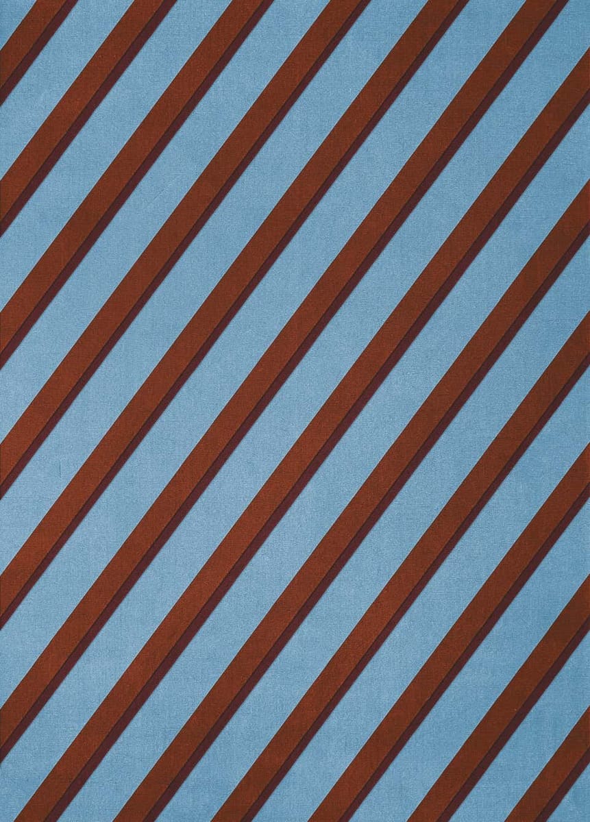 Diagnoal Wool Rug in Sky Blue, by Teklan - Scandinavian Design