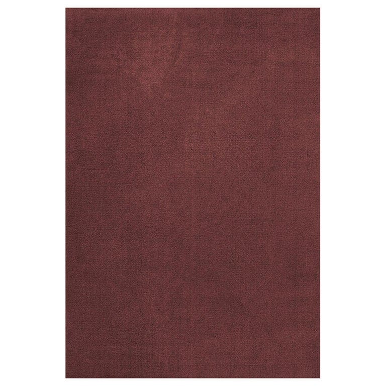 Classic Ruby Red Wool Rug By Layered, Hand-Woven Scandinavian Design