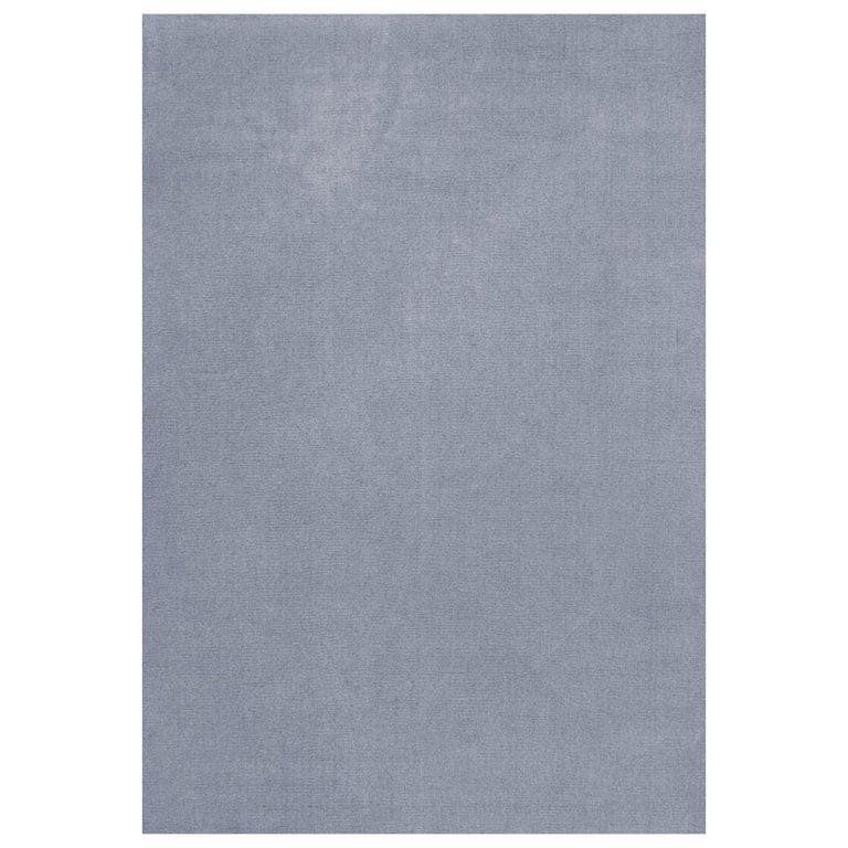 Classic Solid Sky Blue Wool Rug By Layered, Hand-Woven Scandinavian Design