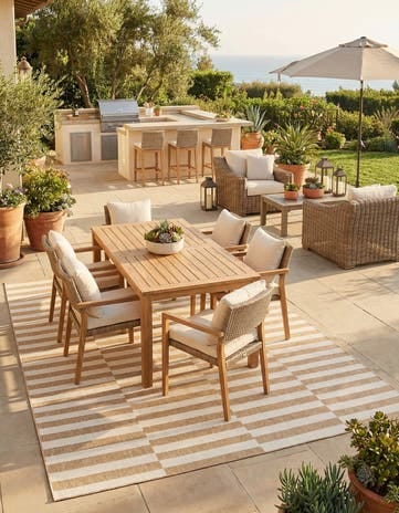 10' X 14' Easy-Clean Ribbon Indooroutdoor Rug