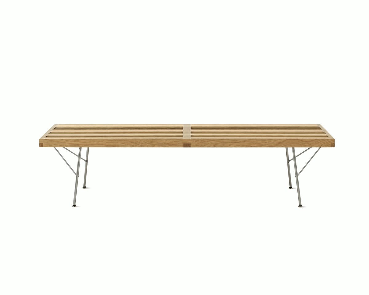 Nelson Platform Bench, Metal Base – Design Within Reach