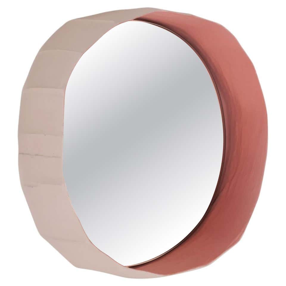 Pink Ninfea Mirror 40 by Giovanni Botticelli & Paola Paronetto