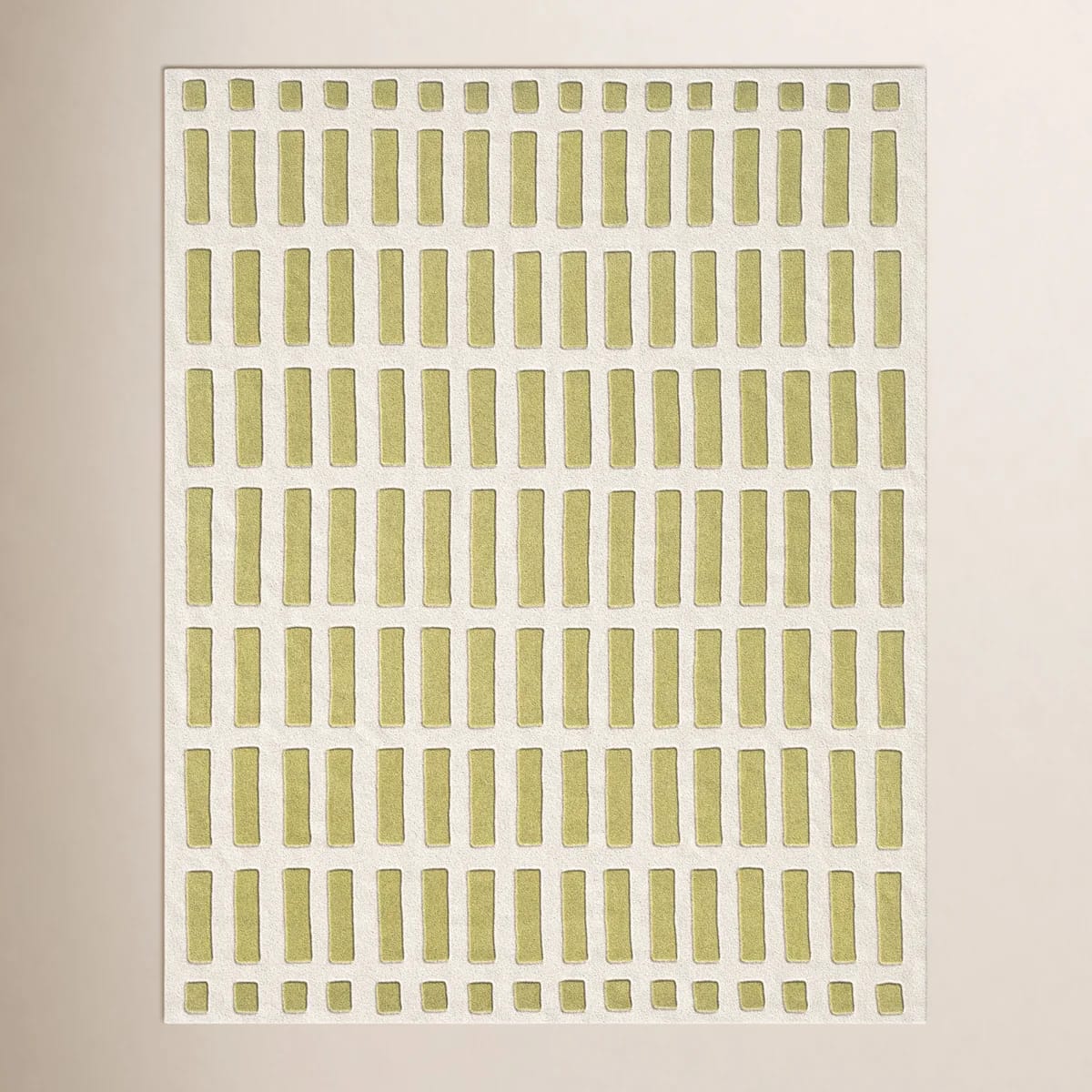 Jason Wu Hand-Woven Geometric Olive Rug