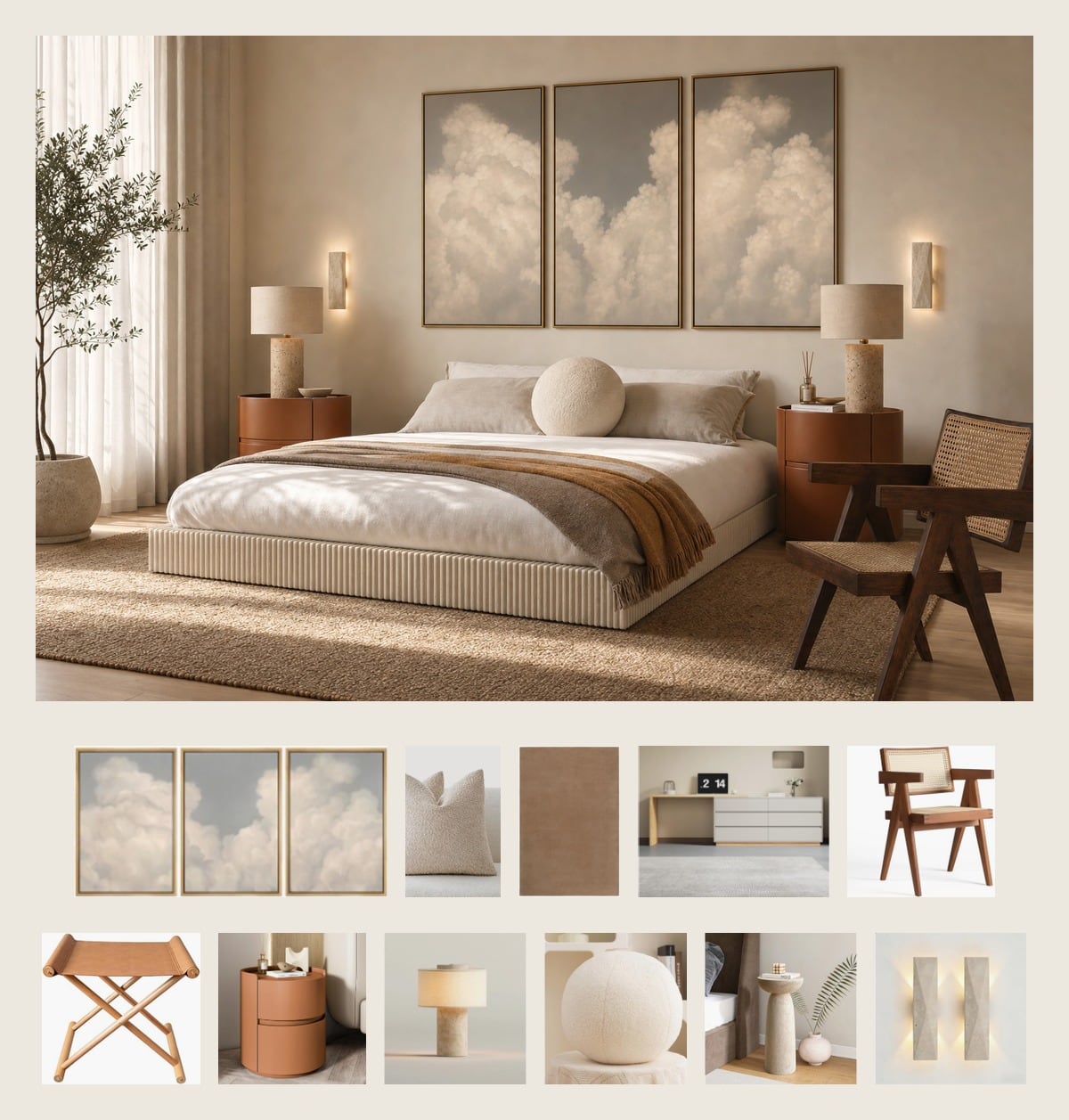 The bedroom collection, piece by piece